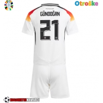 Otroške Nogometnih dresov Nemčija Ilkay Gundogan #21 Domači EP 2024 Kratki rokavi (+ hlače)